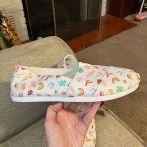 Toms ortholite lucky charms st Patrick’s day slip on shoes